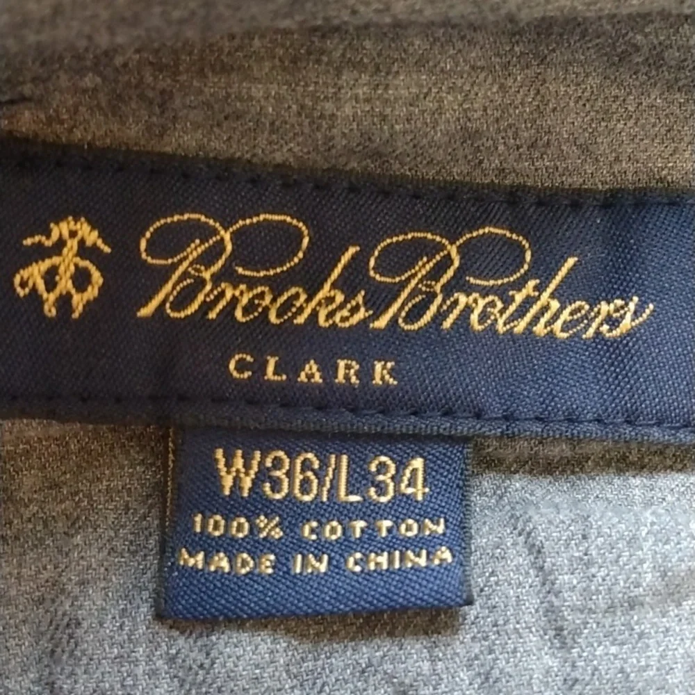 Brooks Brothers Blue Cotton Corduroy Pants (Clark Fit)  36 - 27.5